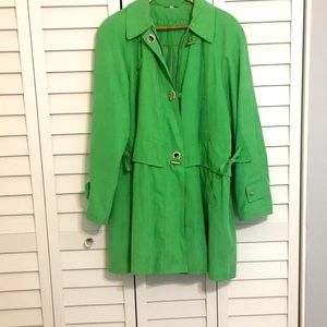 Plush dress trench coat